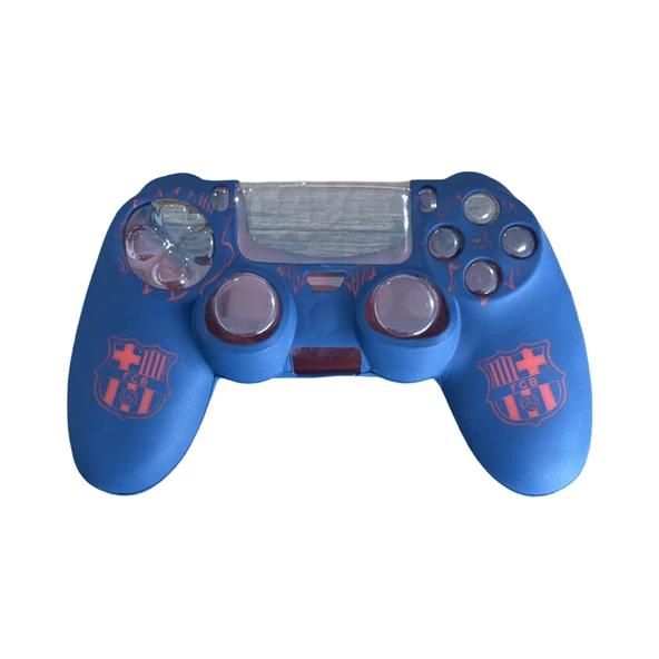 YUES PS4 Joystick Silikon Kılıf Dualshock Koruyucu Kılıf Desenli Barcelona