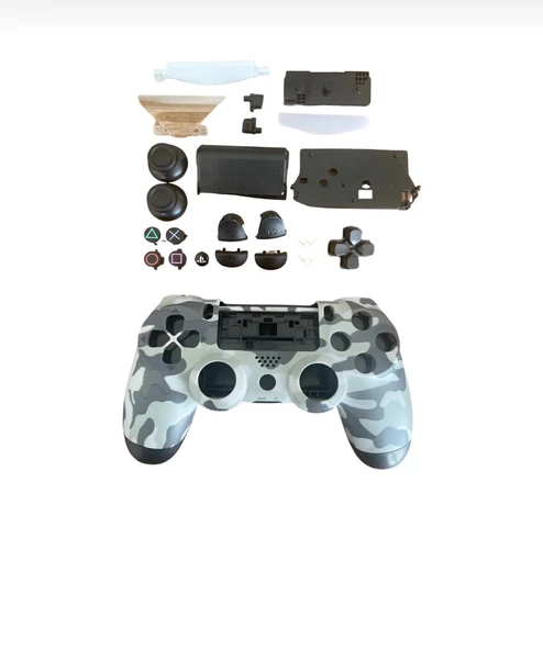 YUES Playstation 4 Uyumlu Kasa Joystick V1 Full Kasa Tuş Takımı Kamuflaj