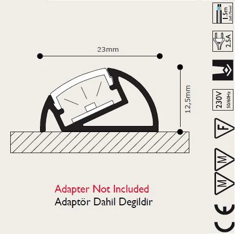 Marin Led Profil Tekne Kabin Aydınlatma - Özel Ölçü - 2