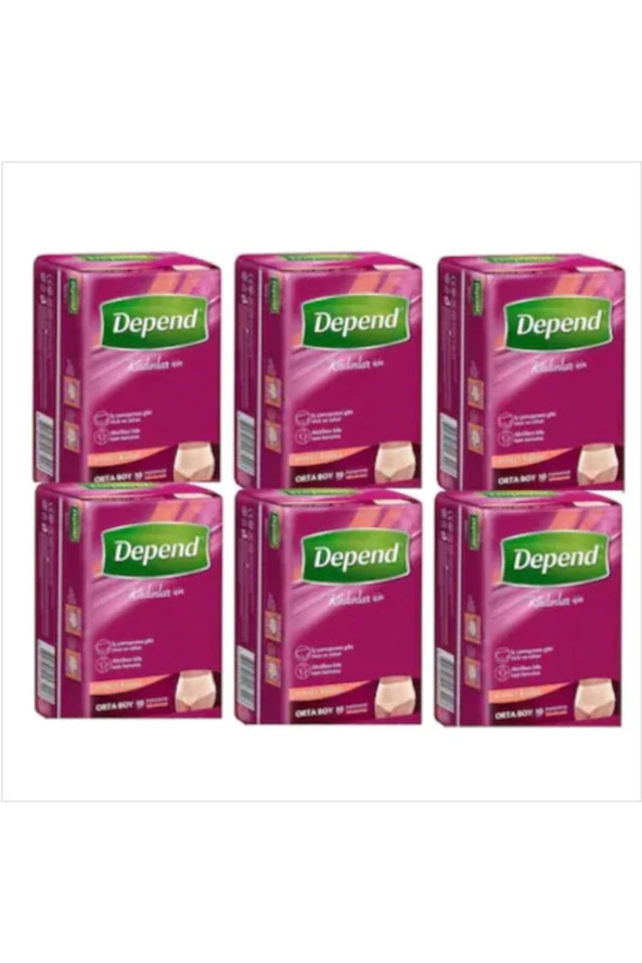 Depend Orta Boy Emici Külot Hasta Bezi 60 Adet