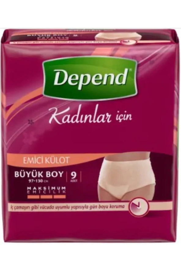 Depend Emici Külot Kadın Büyük Boy 27 Adet - 3