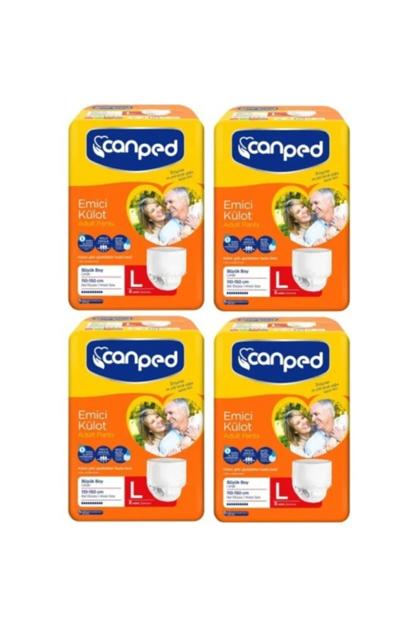 Canped Emici Külot Büyük 32 Adet 4x8'li Hasta Bezi ürün görseli