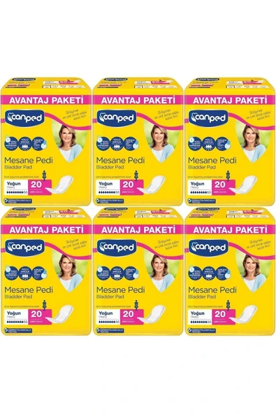 Canped Mesane Pedi Avantaj Paket Klasik L-büyük Boy Yoğun 120 Adet ürün görseli 1