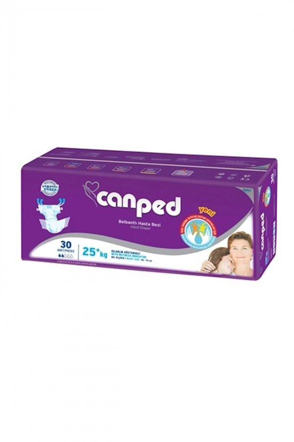 Canped Hasta Bezi Çoçuklar İçin Bel Bantlı 2 Li Set 60 Adet Xs 2Pkx30 - 2