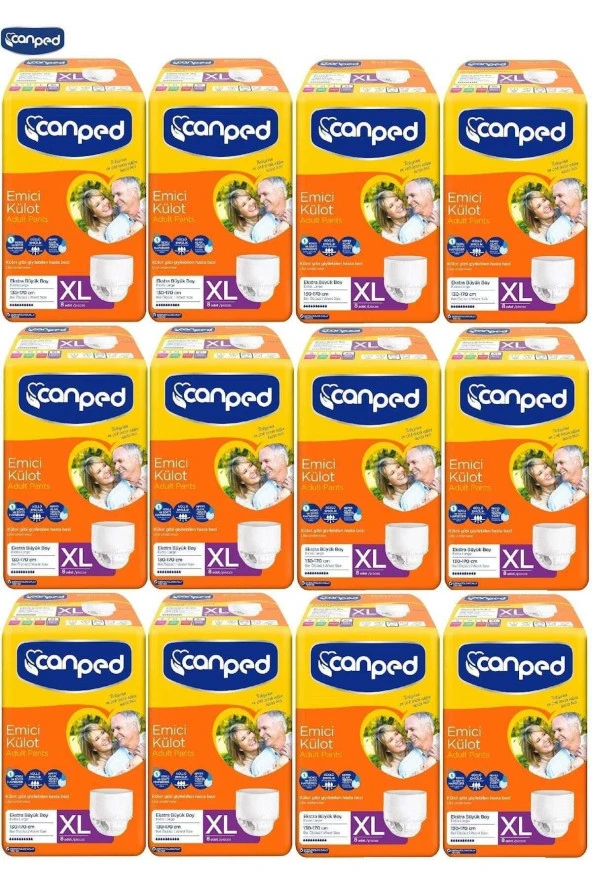 Canped Emici Külot Hasta Bezi Xl Extra Large 96 Adet ürün görseli