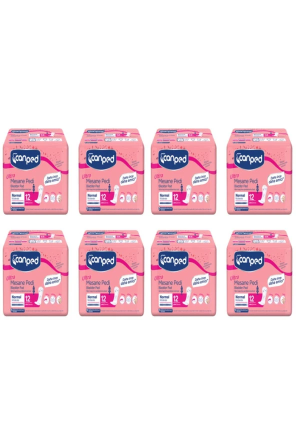 Canped 8'li Ultra Mesane Pedi Normal Orta Beden (ultra Bladder Pad Moderate Medium)
