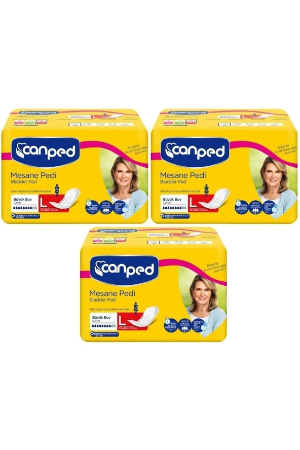 Canped Mesane Pedi Large 10'Lu 3 Paket