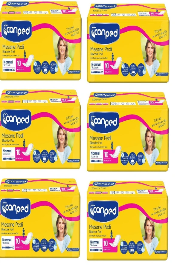 Canped Mesane Pedi Normal 10'lu X 6 Adet