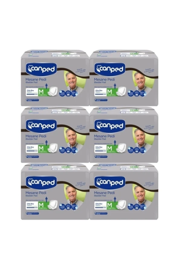 Canped Mesane Pedi Erkek Orta Boy Medium 12 Li x 6 Adet