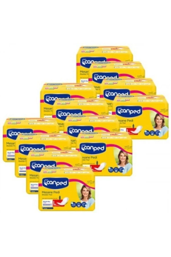 Canped Mesane Pedi Large Beden 12 Paket 10lu