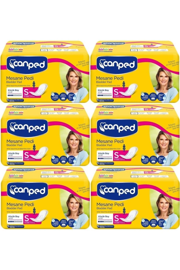 Canped Mesane Pedi Klasik S-küçük Boy 72 Adet (6pkx12)