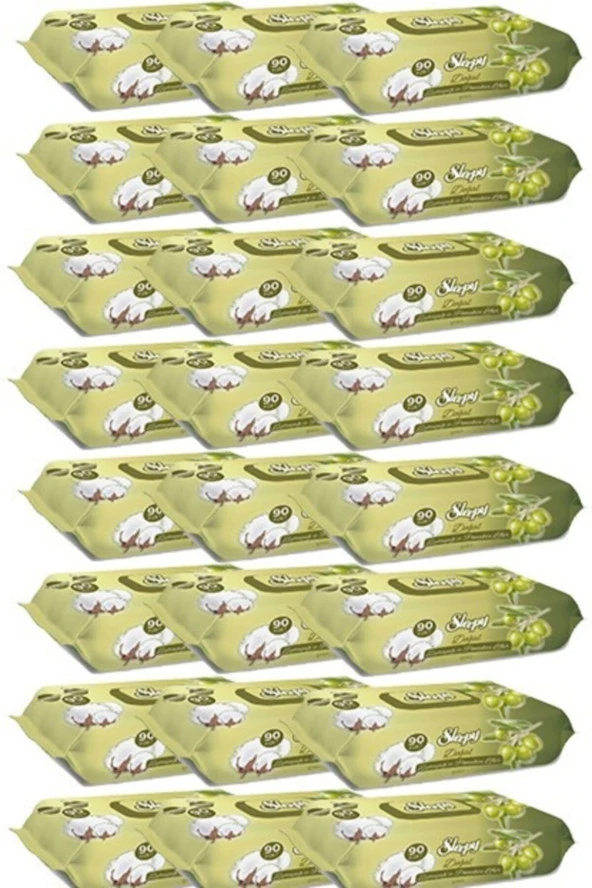 Sleepy Islak Mendil Zeytinyağlı 90 Lı X 24 (toplam 2160 Adet Mendil)