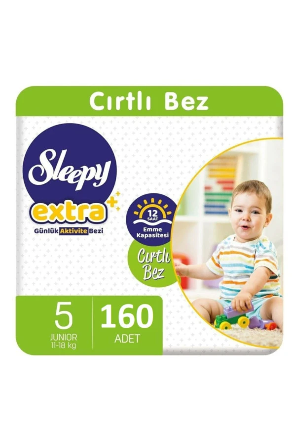 Sleepy Extra Günlük Aktivite Bezi 5 Numara Junior 160 Adet