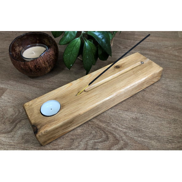 O&A WOOD Doğal Ahşap Tütsülük, Kütük Mumlu Tütsülük - 3