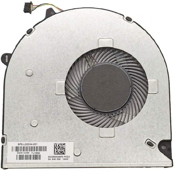SPS-L52034-001, 7J20B0 Notebook Fan - 2