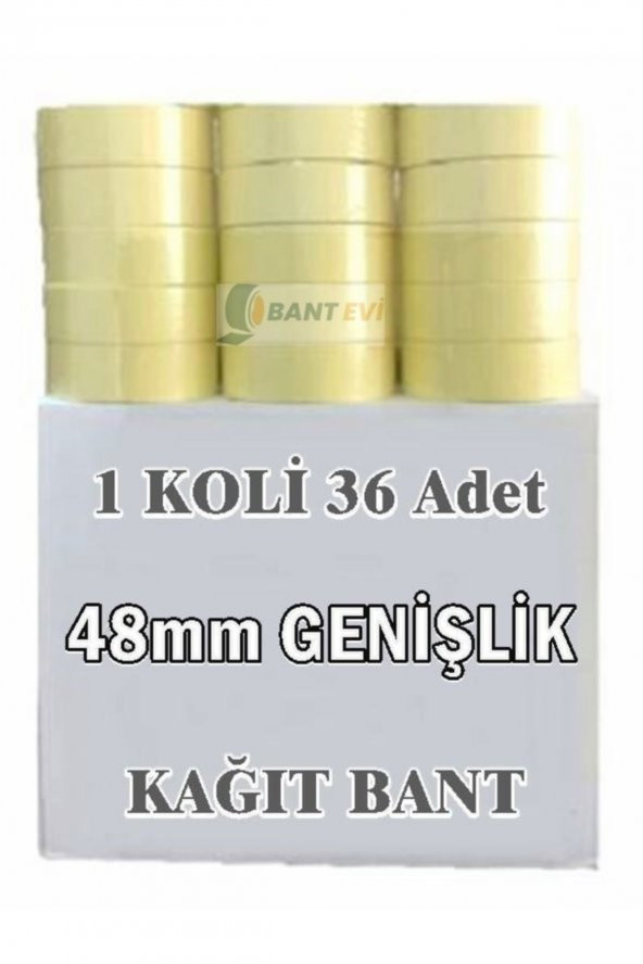 Maskeleme Bandı 1 Koli 48mm Kağıt 36 Adet