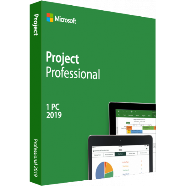 Microsoft Project Professional 2019 Dijital Lisans Anahtarı