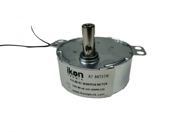 TYC 50 10 RPM CW Tek Yön 4W AC Senkron Motor, Şömine Motoru