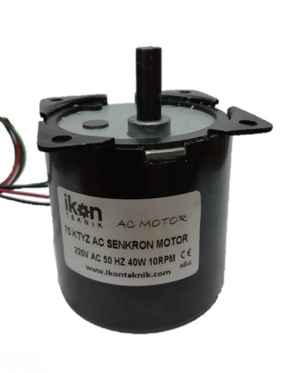 10 RPM 70KTYZ 40W AC Senkron Motor