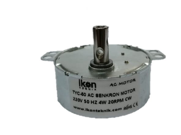 TYC 50 / 49KTYZ 20 RPM CW Tek Yön 4W AC Senkron Motor