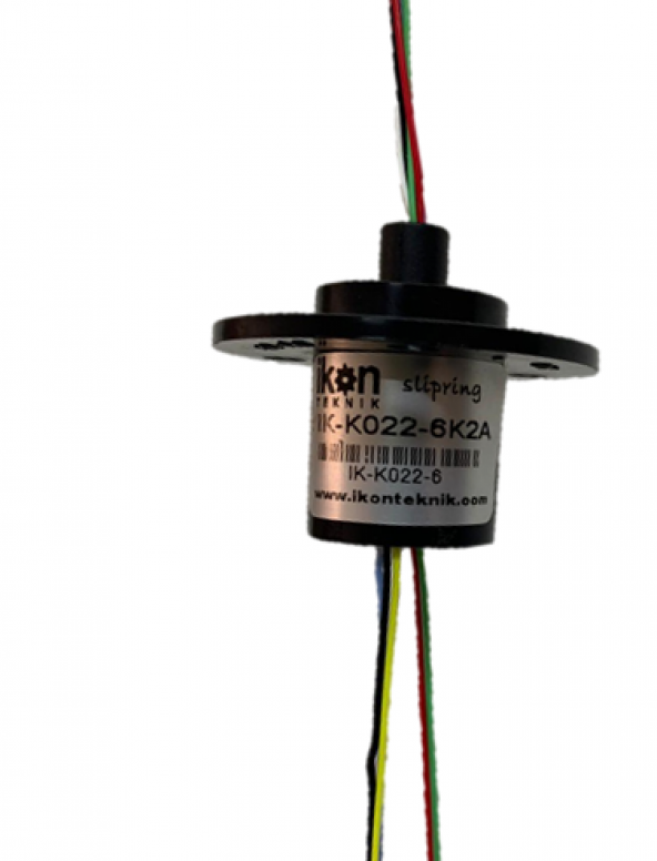 İkon Kapsül Slip Ring Döner Konnektör 22 MM 6 Kanal 2 Amper