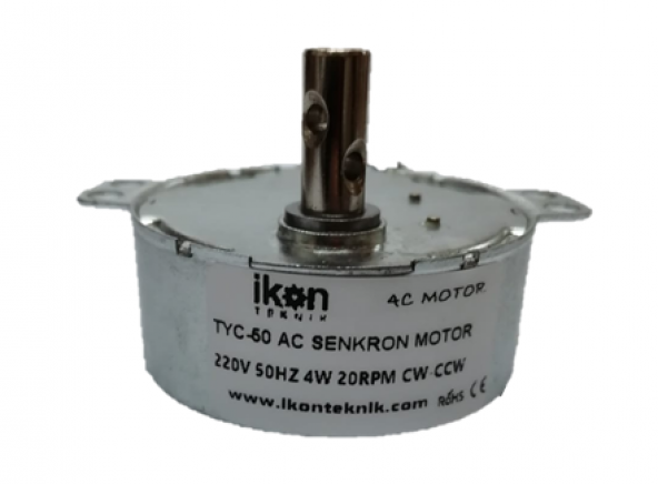 Tyc 50.49Ktyz 4W 20Rpm Çift Yön Viyol Motoru Ac Senkron Motor