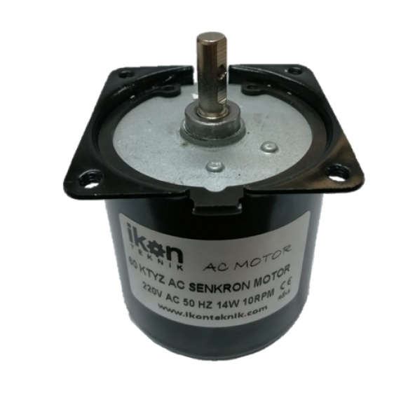 14W 10Rpm 60Ktyz Ac Senkron Motor, Dakikada 10 Tur Dönen Senkron Motor