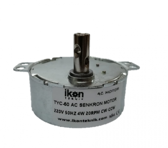 Tyc 50.49Ktyz 4W 20Rpm Çift Yön Viyol Motoru Ac Senkron Motor - 6