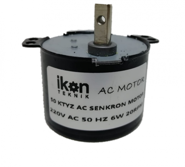 220V 20 Rpm 6W AC Senkron Motor, Viyol Motoru, Synchronous Motor