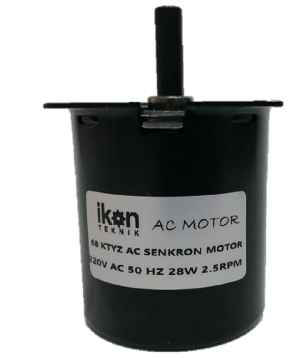 2 5 Rpm 28W Ac Senkron Motor Viyol Motoru, 8mm Deliksiz Mil