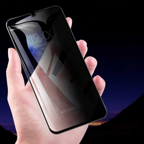 Galaxy A30S New 5D Privacy Hayalet Cam Ekran Koruyucu - 4