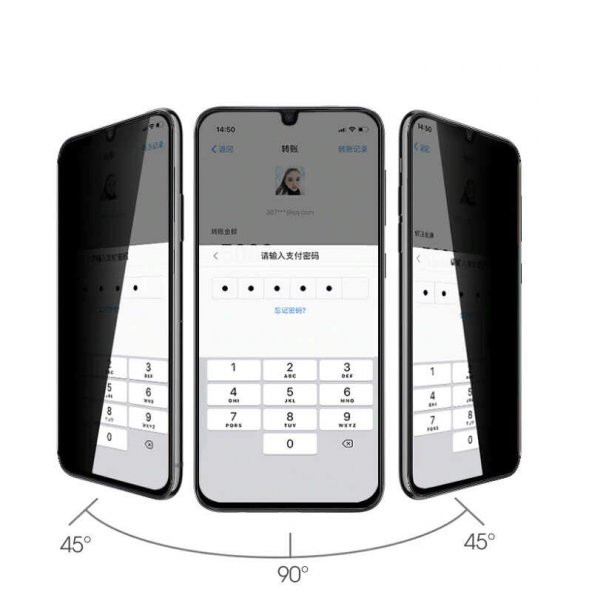 Galaxy A30S New 5D Privacy Hayalet Cam Ekran Koruyucu - 5