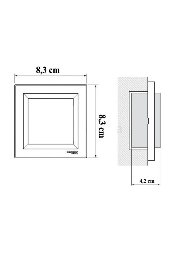 Schneider Asfora Krem Anten Priz (Çerçeveli) - 4