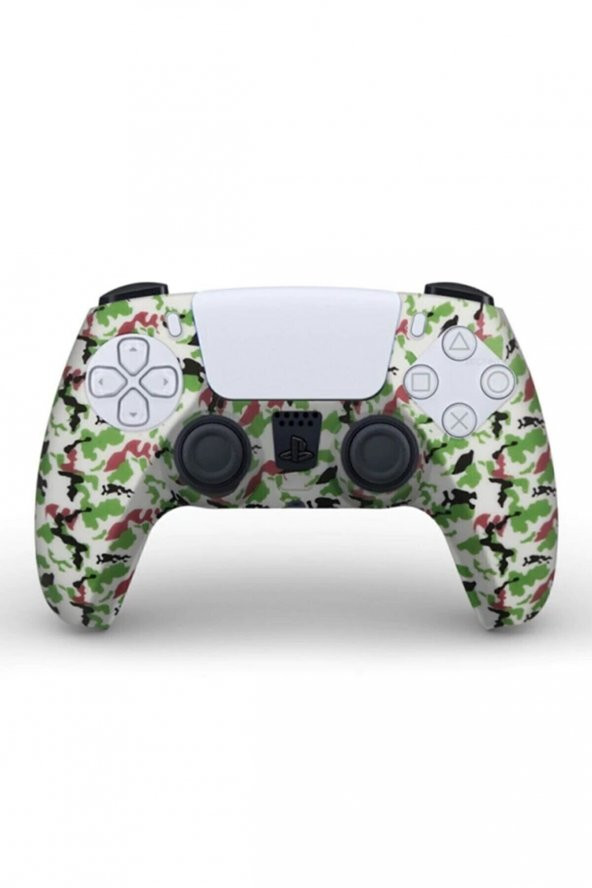 Ps5 Silikon Kılıf Dualsense Silikon Beyaz Desenli