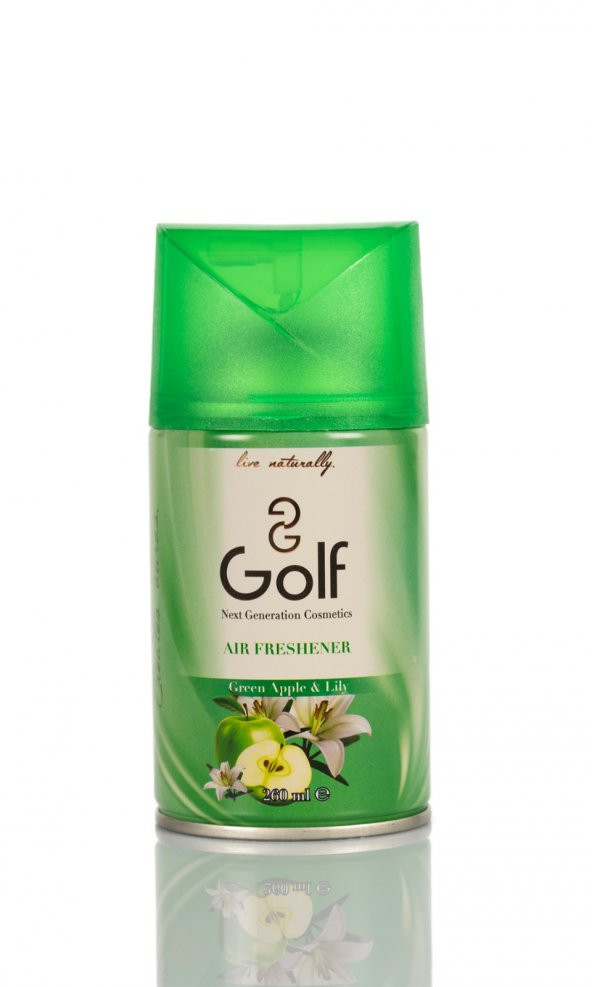Golf Cosmetics Oda Kokusu Sprey 260 ML - Yeşil Elma&Lilyum