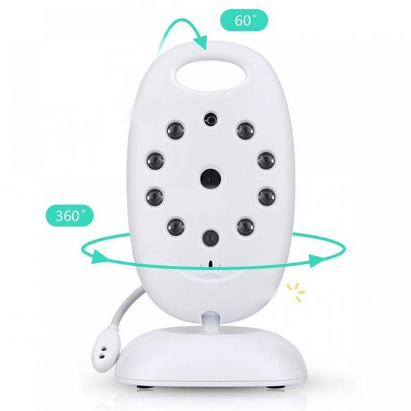 Angel Eye KS-601 Gece Görüşlü Bebek Kamerası Monitör Oda Sıcaklığı Kontrollü - 3