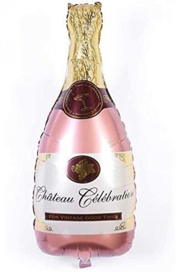 Beysüs Rose Gold Şampanya Şişesi Şekilli Folyo Balon