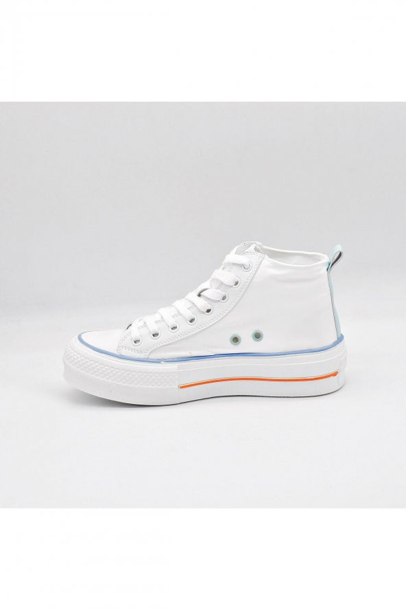 GUJA 22Y317-1 BİLEK BOY UNİSEX SNEAKERS KANVAS SPOR AYAKKABI - 3