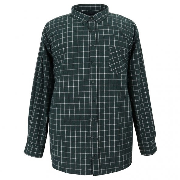 Pamuklu Büyük Beden Oduncu Gömlek & 3XL-10XL
