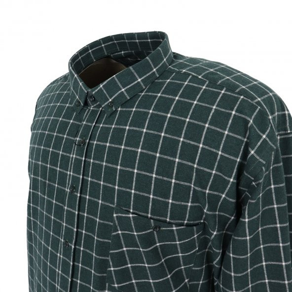 Pamuklu Büyük Beden Oduncu Gömlek & 3XL-10XL - 3