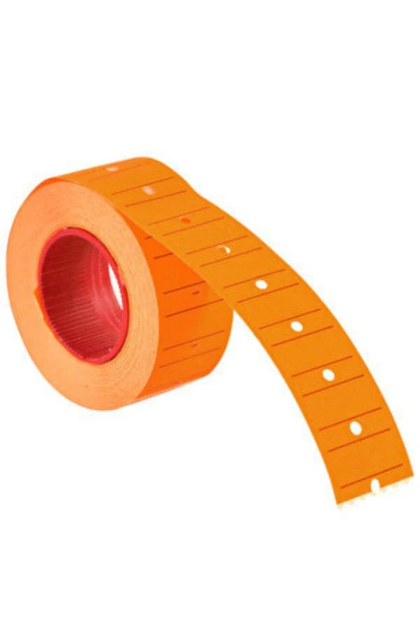 Rubenis Fiyat Etiketleme Makinası Etiketi Turuncu (12 Rulo) ürün görseli