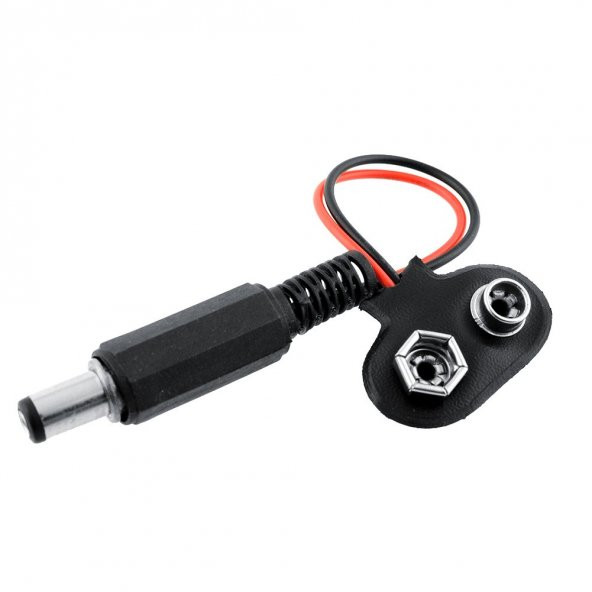 9 V Pil Barrel Dönüştürücü Kablo - 3
