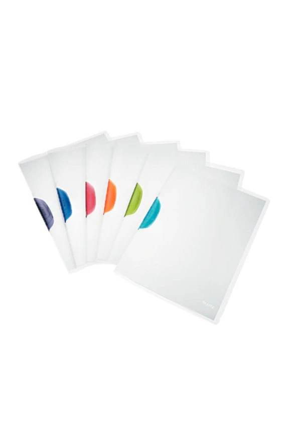 Leitz Sıkıştırmalı Dosya ColorClip Sırttan Klips 30 Sayfa Gri (6 Lı Paket)