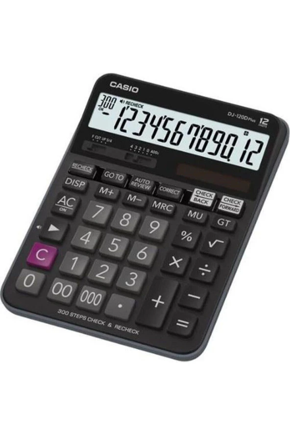 Casio Hesap Makinası Masa Üstü 12 Hane Check Control DJ-120D Plus