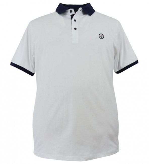 Büyük Beden Erkek Tişört Likralı Pike Polo Yaka - 4