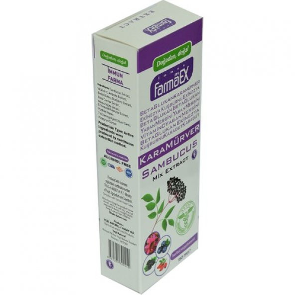Yeşil Naturel Farmaex Karamürver Bitkisel Karışım Alkolsüz Ekstrakt 150 ml - 2