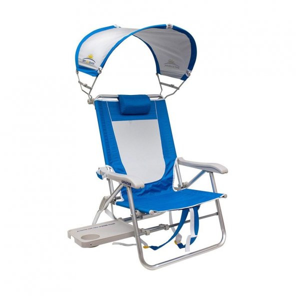 GCI Sunshade 4 Kademeli Güneşlikli Sandalye Mavi - 3
