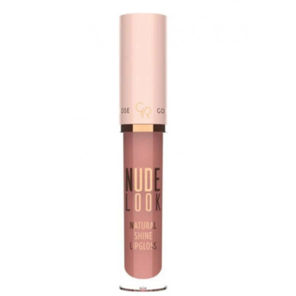 Golden Rose Nude Look Natural Shine Lipgloss 04 Peachy Nude Ruj