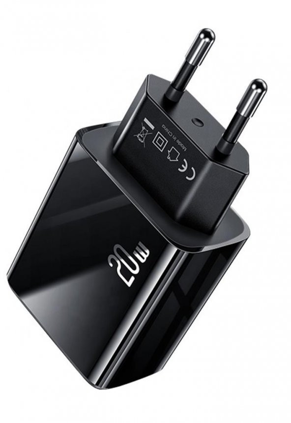 Usams US-CC133 T40 20W QC3.0+PD Type-C+USB Dijital Göstergeli Hızlı Şarj Başlığı - 3