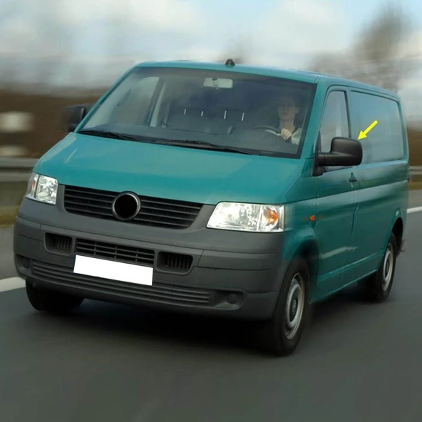 VW T5 2004-2010 Sol Dikiz Ayna Kapağı Siyah 7H1857527A 7E1857527 - Resim 3